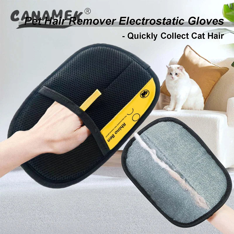 Pet Hair Remover Grooming Gloves™