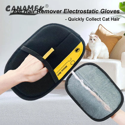 Pet Hair Remover Grooming Gloves™